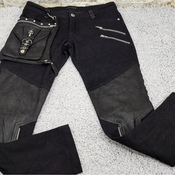 Devil Fashion ‘Take the Power Back’ Women's Steampunk/Gothic Slim-Fit Pants L - Picture 13 of 15